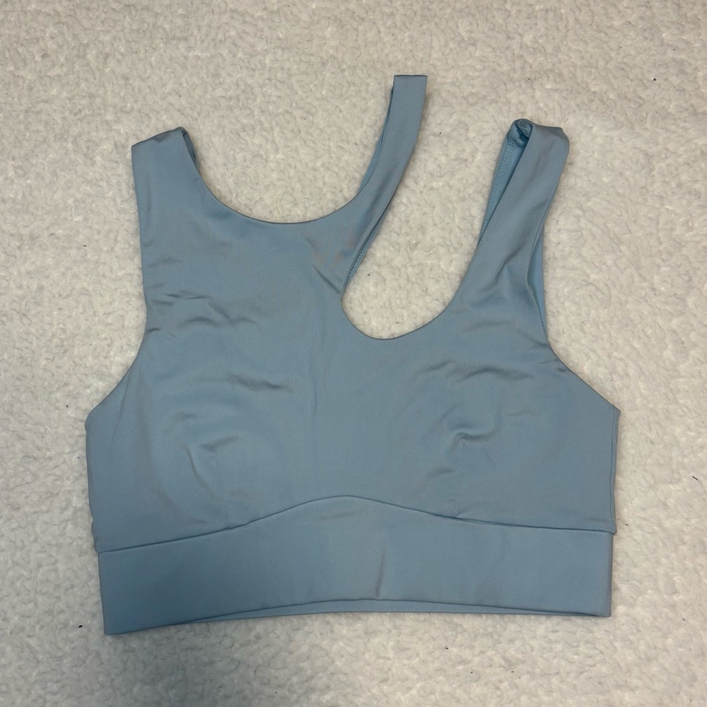 Fabletics Women Sky Blue Callie Medium Impact Sports Bra